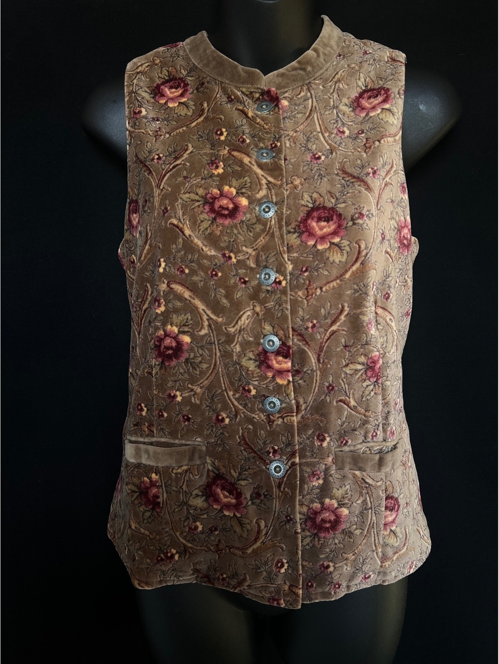 Y2K April Cornell Velvet Vest